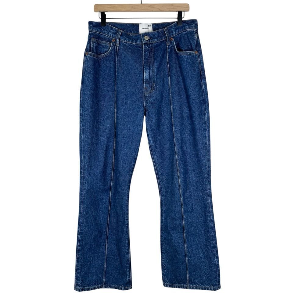 Reformation Mia High Rise Vintage Ankle Bootcut Jeans Blue Denim Women’s 30